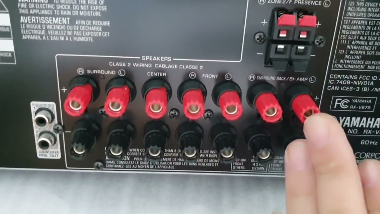Yamaha AV Receiver 7.2 RX-V679 mới 100%. AC 120V,  bluetooth, wifi, USB, 4K, airplay...(0907406222).