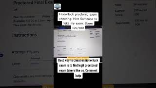 Honorlock Proctored Exam Che*ting – Undetected Method