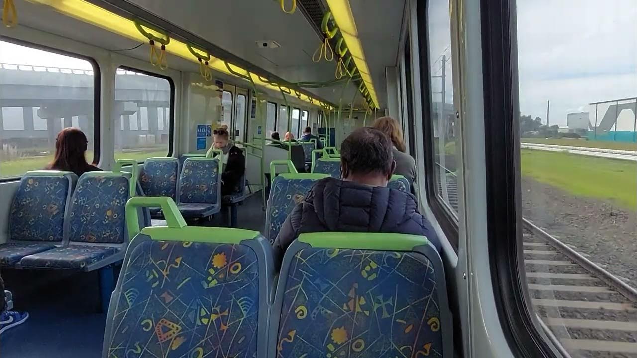 Hopper's Crossing train to Footscray station. Melbourne, Australia