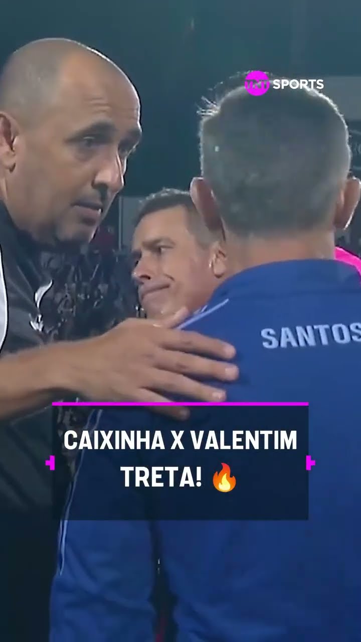 ALERTA DE TRETA! ALBERTO VALENTIM E PEDRO CAIXINHA SE DESENTENDERAM NO FIM DO JOGO #shorts