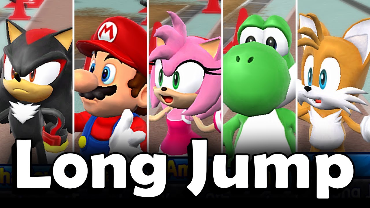 Mario & Sonic at the Olympic Games [Wii] - Long Jump (All Characters)