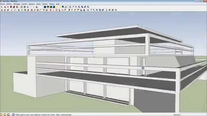 google sketchup 8 tutorial modern house modeling hd + kerkythea render