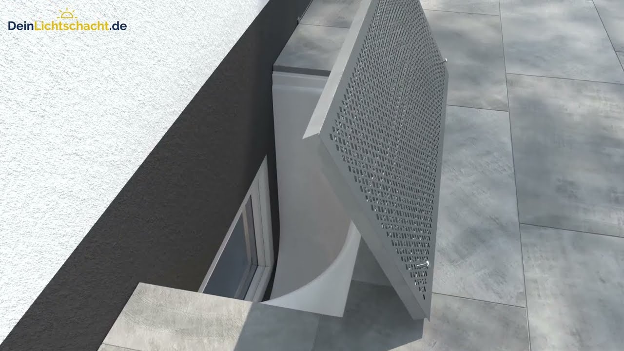 Edelstahl Lichtschachtauflage für Deinen bestehenden Gitterrost von DeinLichtschacht