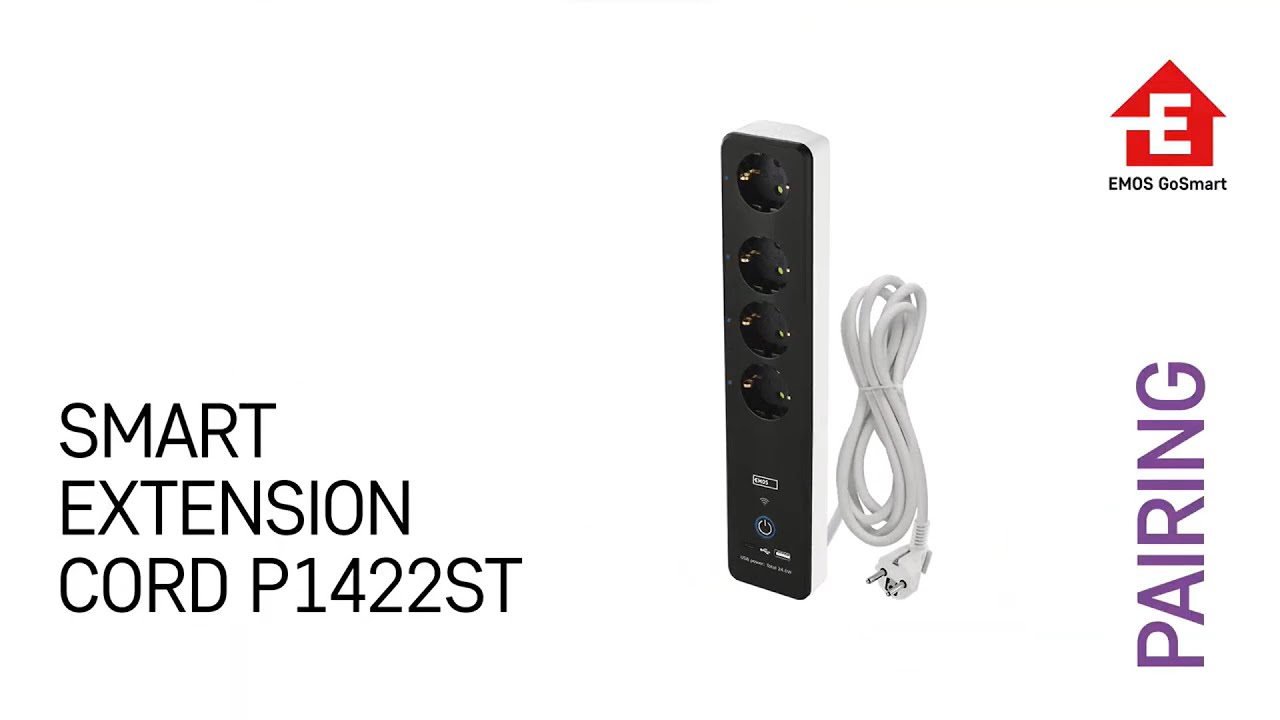 Pairing Smart extension cord P1422ST EMOS P1422ST YouTube