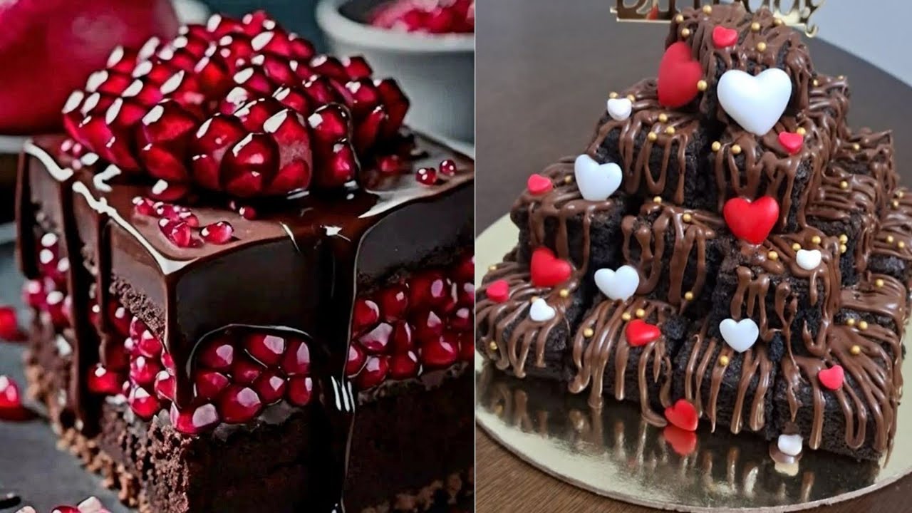 Brooklyn blackout cake decorations ideas//moist chocolate cake decorating ideas