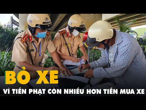 Video Bị phạt, người đi xe máy cũ nát nói 'bỏ luôn vì tiền... - youtube