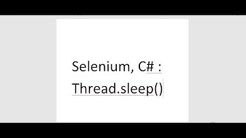 Selenium C# how to slow down script using Thread.sleep()