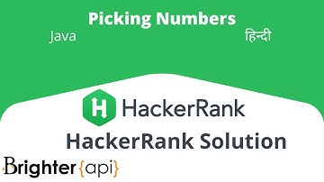 Picking Numbers Hackerrank Algorithm Solution
