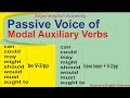 Passive Voice of Modal Auxiliary Verbs | by Kishan Sir | Angel English A...