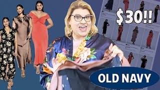 Old Navy Has Formals ‼️ *Sale $30* Xxs - 4Xplus Size Try On Haul 2025