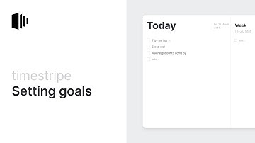 How to Set Goals in Timestripe