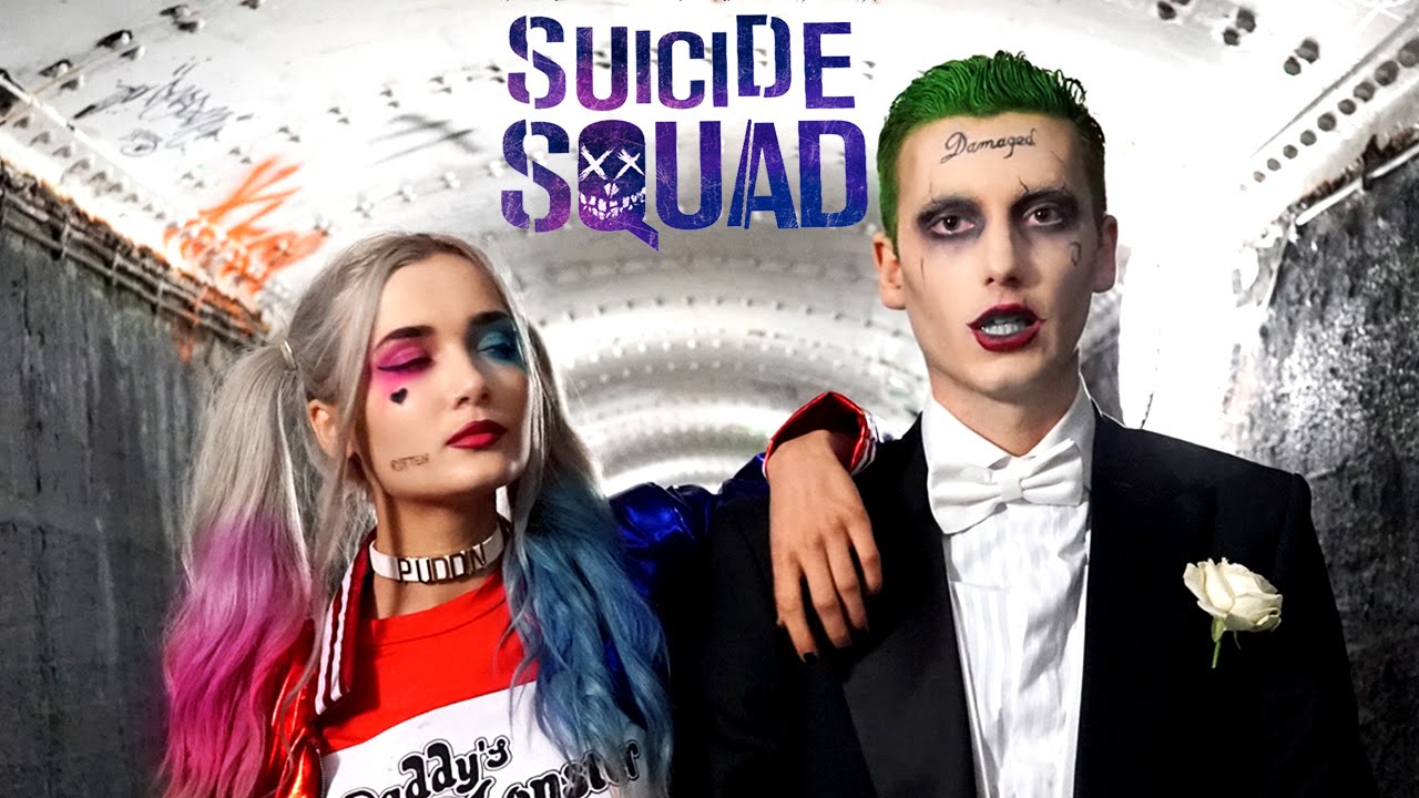 The Joker SUICIDE SQUAD Makeup Tutorial Ft Harley Quinn YouTube