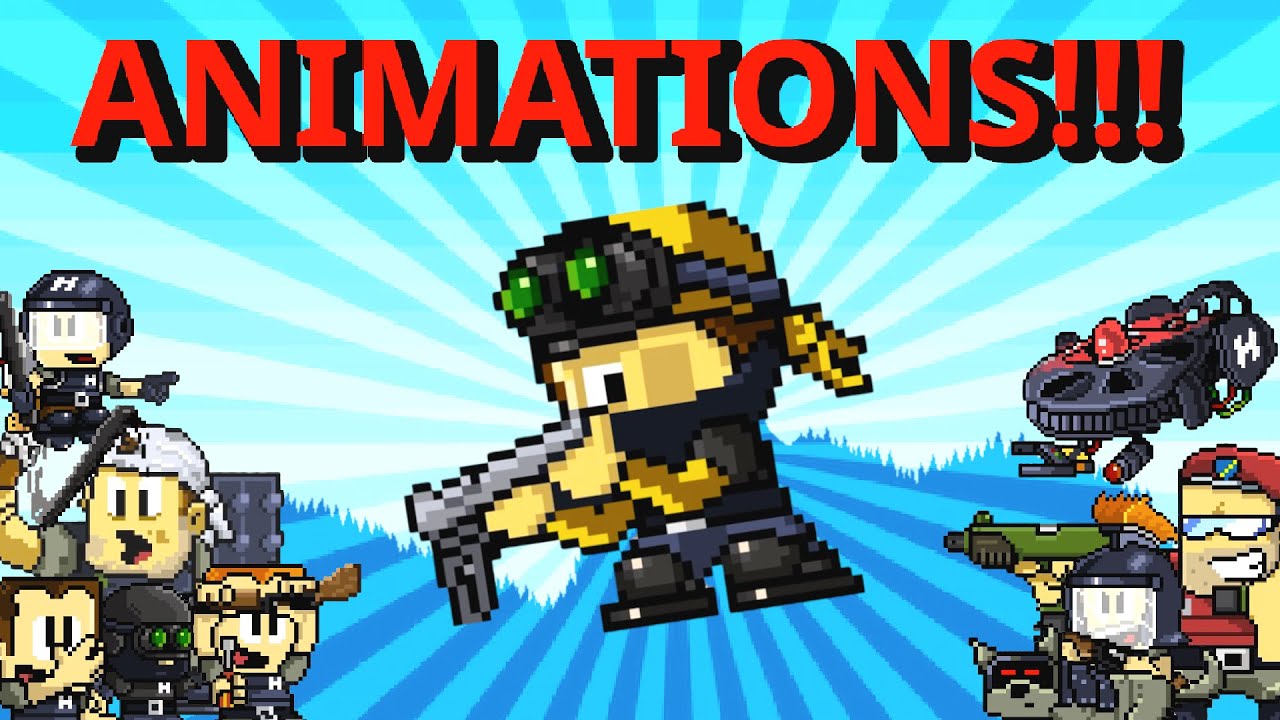 Dan The Man - All Enemies Animations