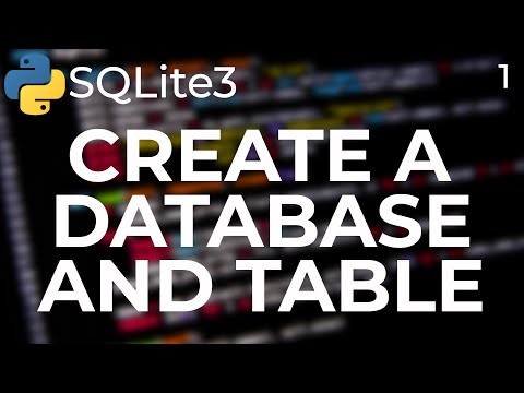 تصویری: چگونه می توانم یک پایگاه داده SQLite در پایتون ایجاد کنم؟