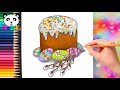 Як намалювати паску з яйцями | Как нарисовать пасху с яйцами | How to draw an Easter cards