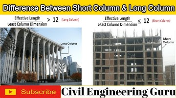 Long Columns and Short Columns || Difference Between Long Columns and Short Columns
