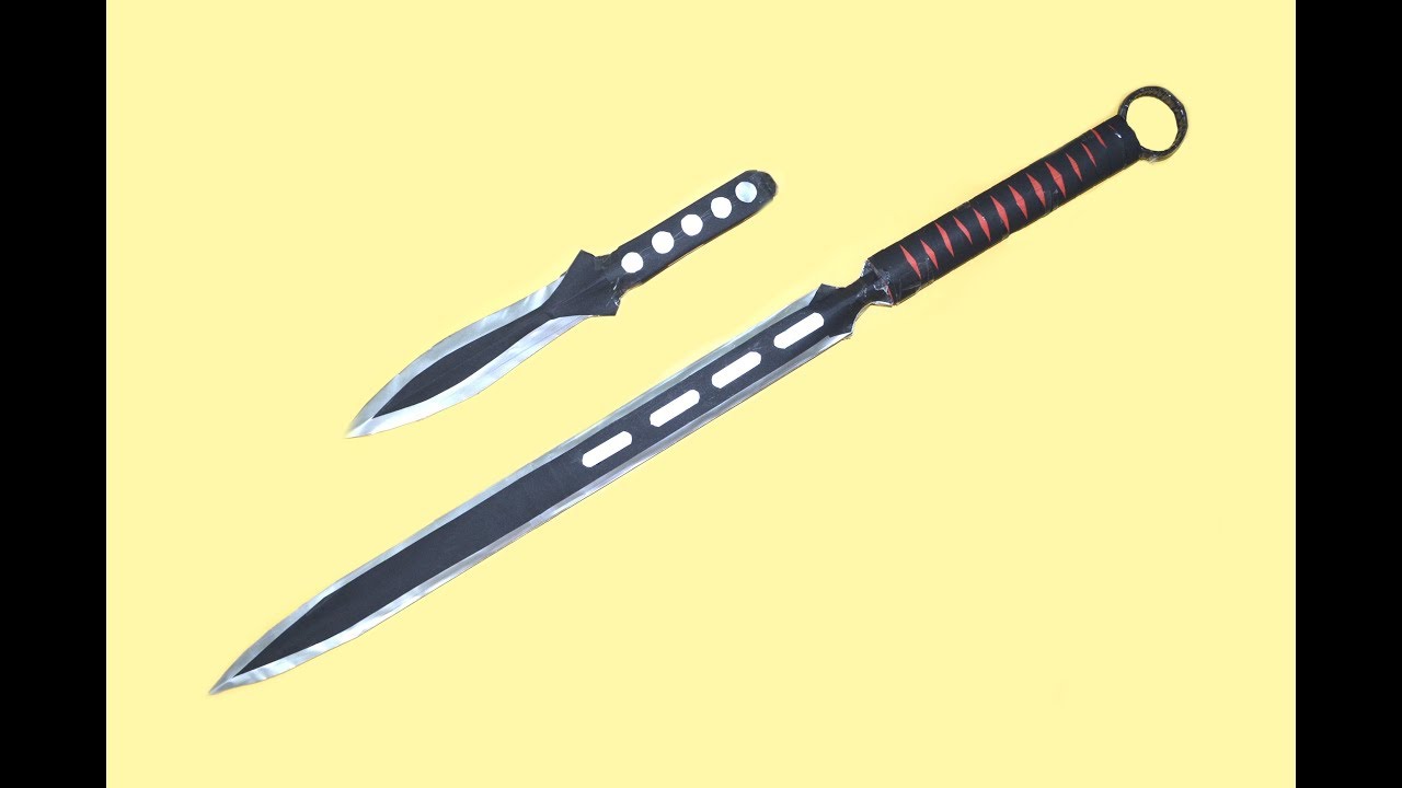 как сделать из бумаги меч вампира