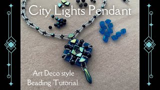 City Lights Beaded Pendant | Potomac Beads Roaring 2020s January 2024 Treasure Box