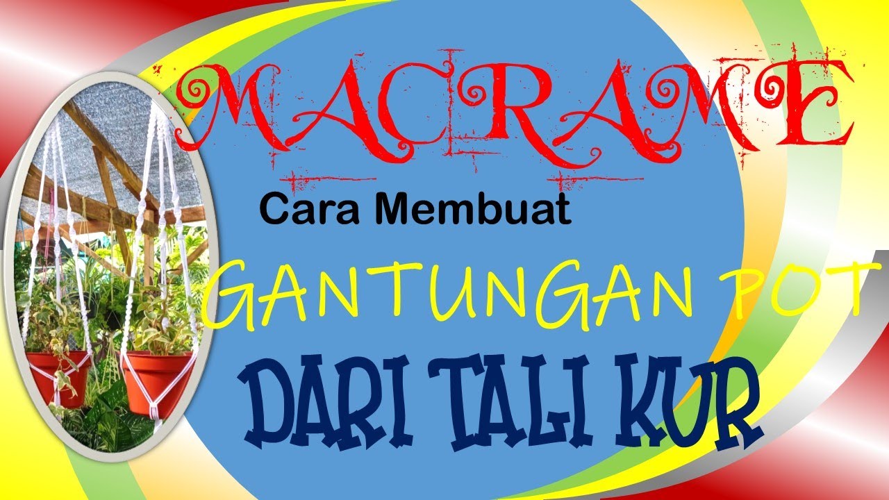 Cara Membuat Gantungan Bunga dari Tali KUR  YouTube