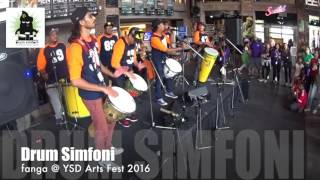 Drum Simfoni | Fanga Rhythm @YSD Arts Festival 2016. Fun Djembe Rhythm for beginner.