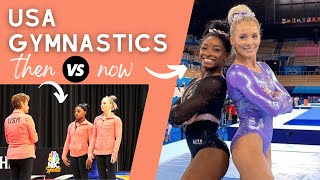 USA Gymnastics: then vs now