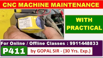 CNC MAINTENANCE TRAINING -HOW TO CHECK  BATTERY LOW ALARM & HOW TO REPLACE BATTERY BY GOPAL SIR|P411