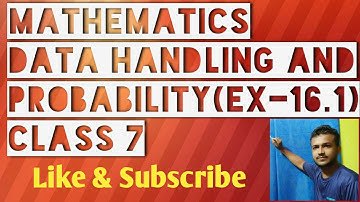 Mathematics  Class 7||Data Handling and Probability|| Ex-16.1 Q No. 1