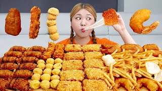 Mukbang Fire Spicy Noodles 치즈핑 치즈치킨 불닭볶음면 먹방! Cheese Chicken EATING SOUND | HIU 하이유