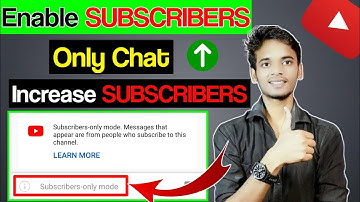 How to enable subscriber only mode on youtube live stream with mobile