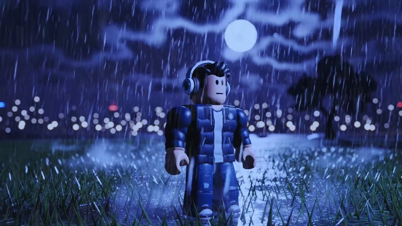Night Rain in Roblox 🌧️🌙 | Relaxing Rain Sounds for Sleeping