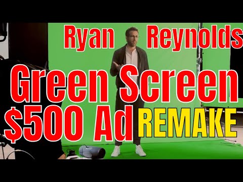 Ryan Reynolds Mint Mobile $500 Ad - Green Screen TV Commercial (Remake)