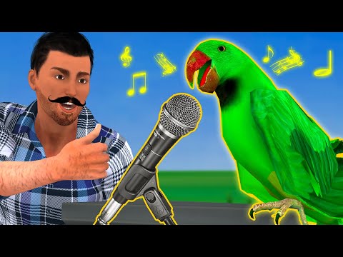 वीडियो: तोता एंटोस्का के बारे में एक बच्चों का गाना गाता है: मजेदार वीडियो