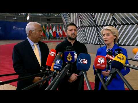 Video Zelensky ricevuto da Costa e von der Leyen a Bruxelles: Sanzioni e aiuti per affrontare l'inverno