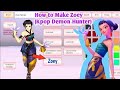 How To Play As Zoey Character From Kpop Demon Hunter In Sakura School Simulator Easy Tutorial