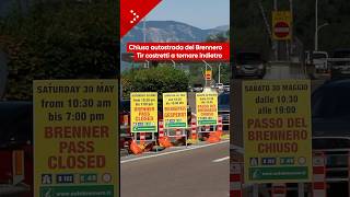 Chiusa l'autostrada del Brennero, tir costretti a tornare indietro