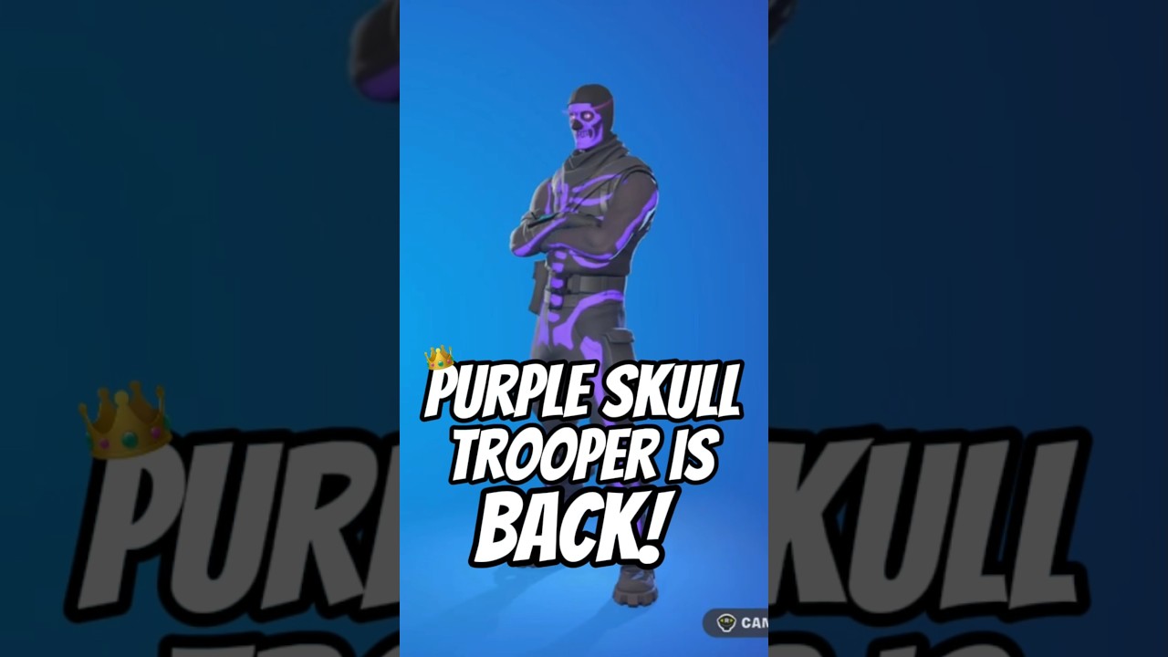 Purple Skull Trooper RETURNS To The Item Shop!