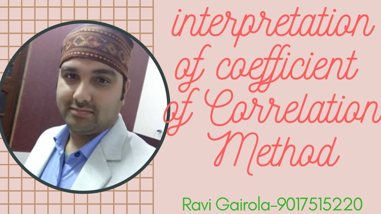 Interpretation of the coefficient of correlation - YouTube