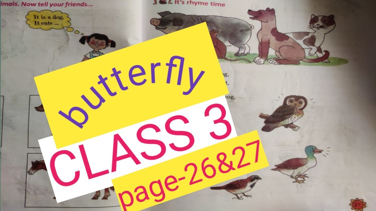 Class III Butterfly English Text Page 26&27//WBBPE YouTube