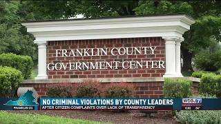 No Criminal or FOIA Violations Found Against Franklin County s