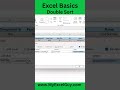 Excel Tip: Double Sort #excel #exceltips #excelsort #exceldata