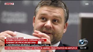 Breaking News: Ciprian Ciucu a fost chemat la DNA pentru audieri