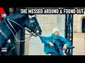Shocking moment royal guard horse drags woman off feet  horse guards royal guard kings guard