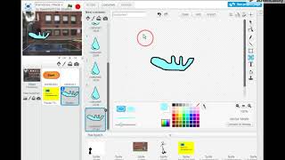 MIT Scratch - Vector Drawn Raindrops - Part 2