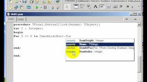 CheckListBox Bileşeni