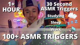 30 Second ASMR Triggers | 1+ Hour ADHD ASMR | Perfect for Sleeping, Studying, and Working