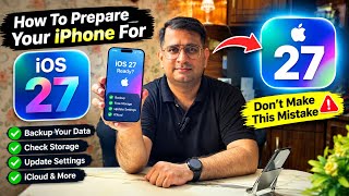Details Prepare your iPhone for iOS 27 | iOS 27 Update Warning & Step by step guide | iOS 27 Green Screen Guide