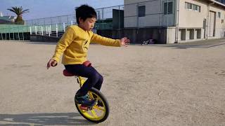 一輪車練習その1~八田荘小学校一輪車クラブ
