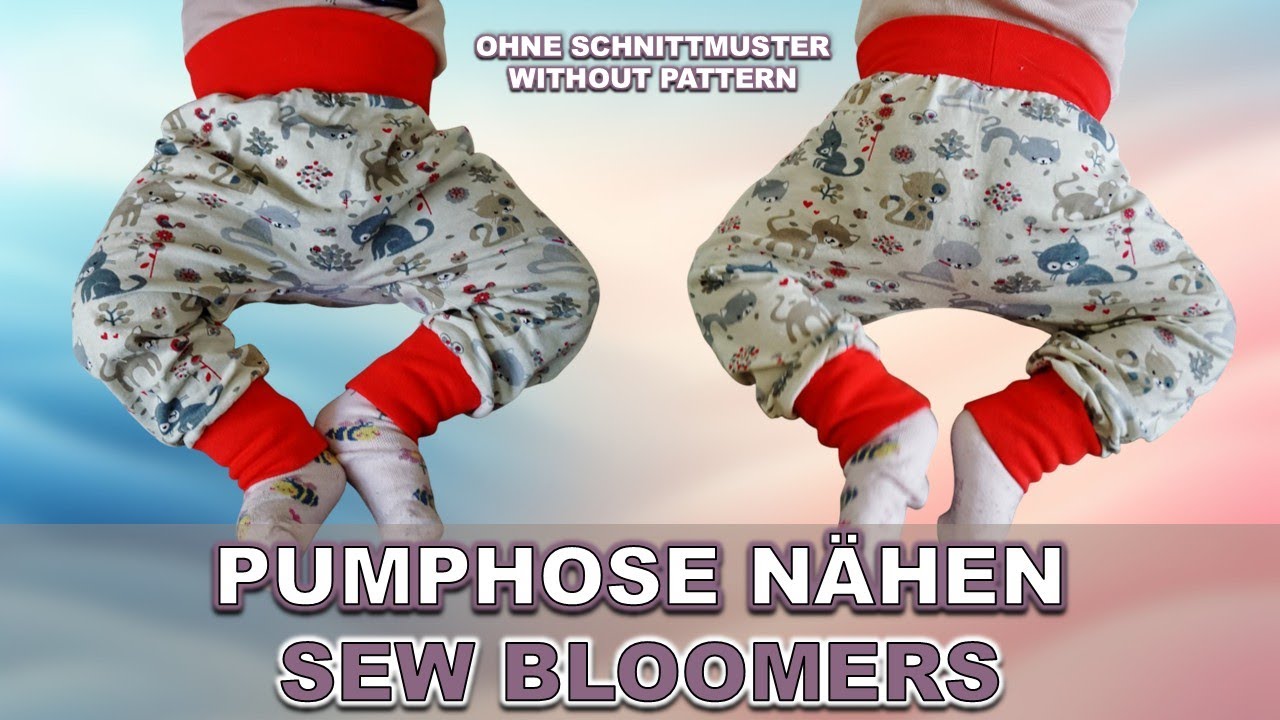 Шитье шаровар (без выкройки) *с субтитрами* DIY