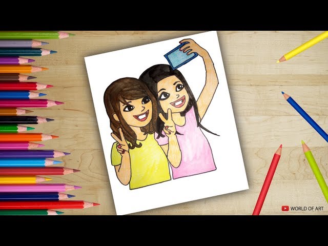 Orasnap Easy Friendship Day Friends Drawing