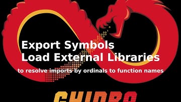 Ghidra: Export Symbols and Load External Libraries (to resolve imported function names)